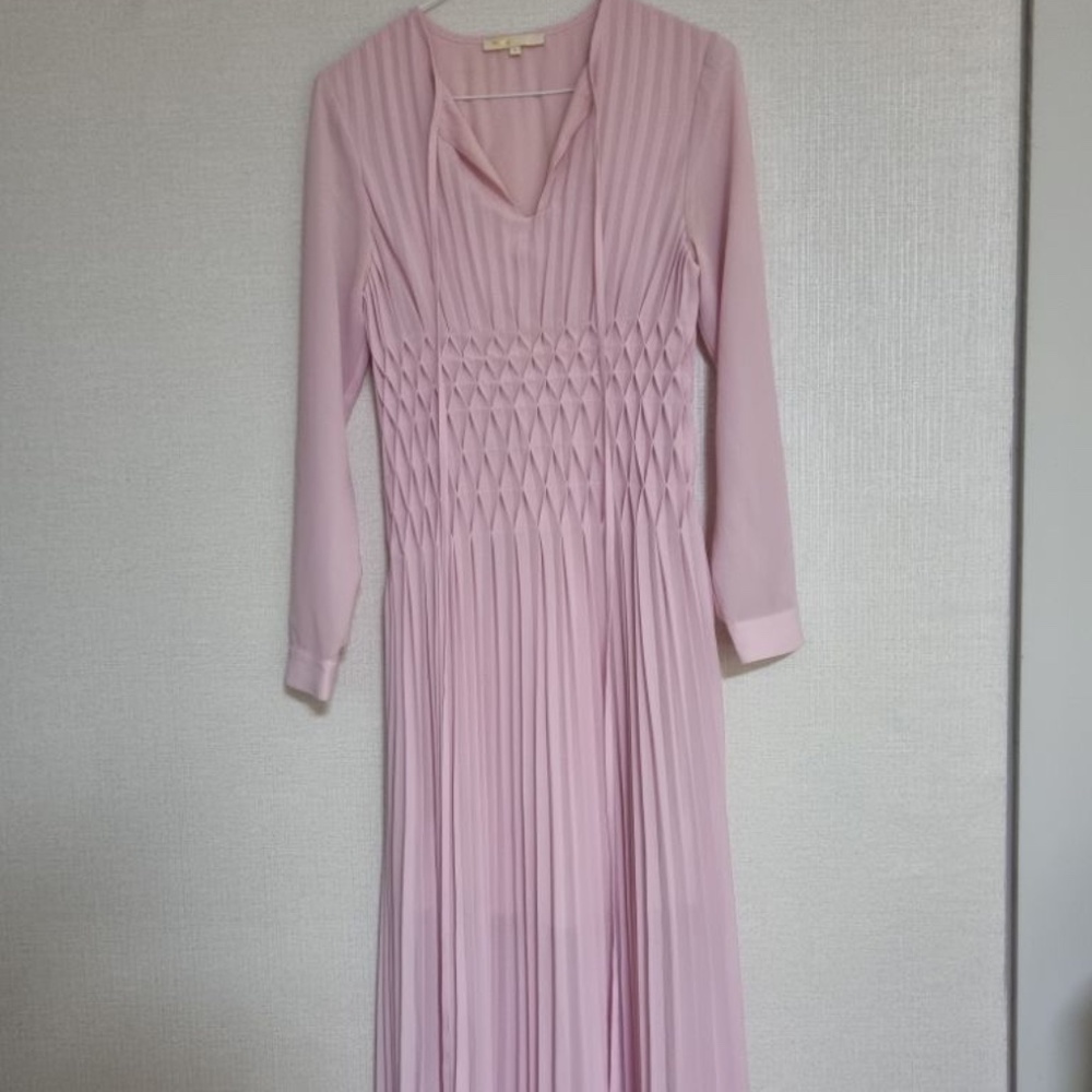 MAJE pink midi dress